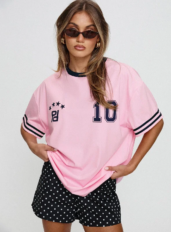 Stylish plus-size clothing for women   Cornwall Football Jersey Pink