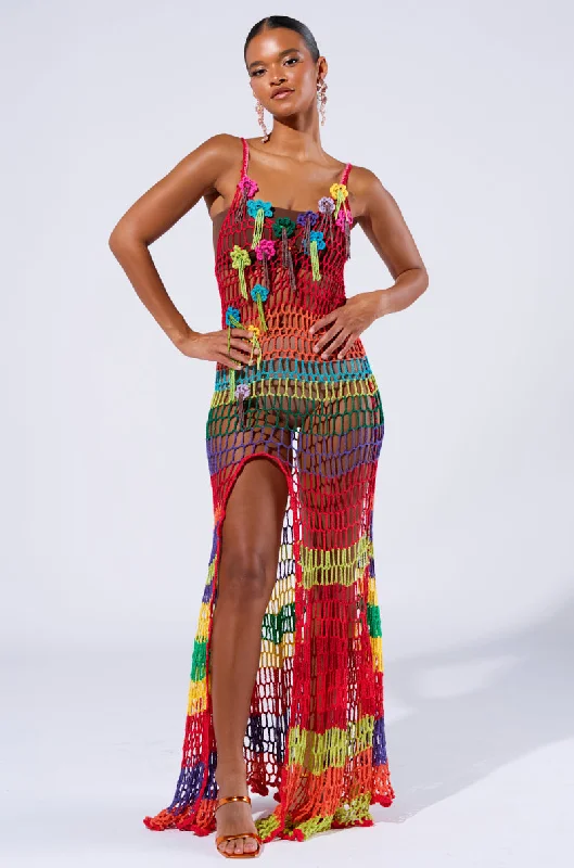 Fashion-forward styles that make a statement   OCEAN BREEZE CROCHET MAXI DRESS