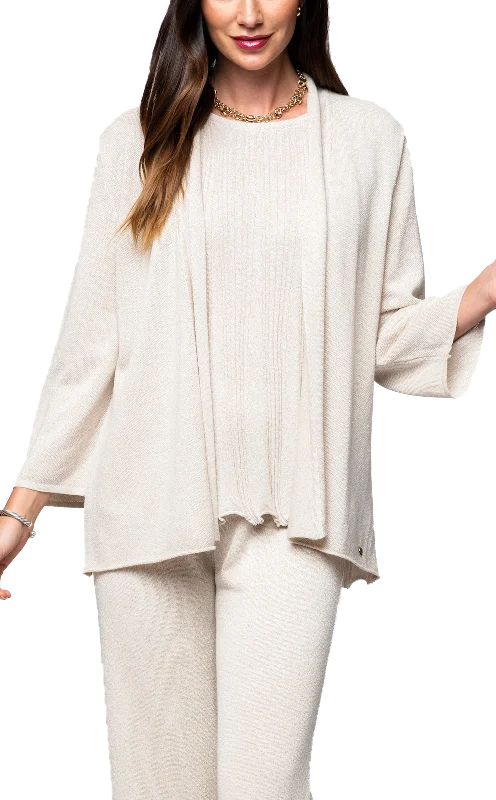 Dress to impress with elegant women’s wear   Elsa Shimmery Jacket / Cardigan ; Gold Ecru