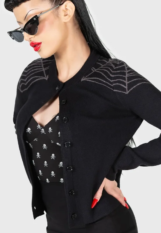 Killstar - Web With It Black - Cardigan