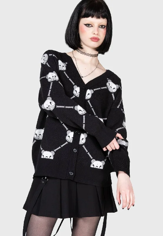 Killstar x Gloomy Bear - Bone To Pick Black - Cardigan