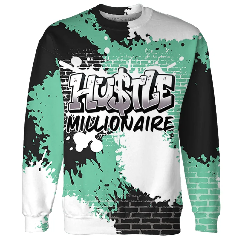 NastyJamz High OG Green Glow 1s Sweatshirt Match Hustle Millionaire 3D