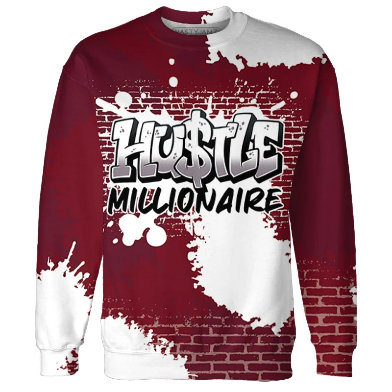 NastyJamz High White Team Red 1s Sweatshirt Match Hustle Millionaire 3D