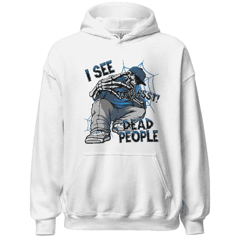 NastyJamz Industrial Blue 4s Hoodie Match Skull Whisper