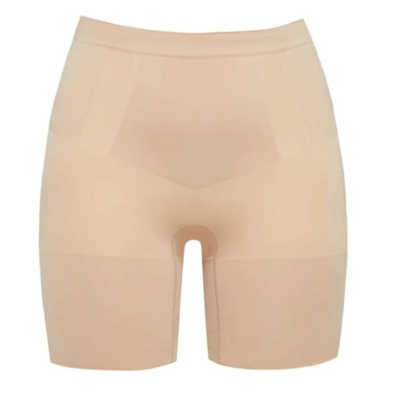 SPANX | OnCore Mid-Thigh Shorts in Soft Nude