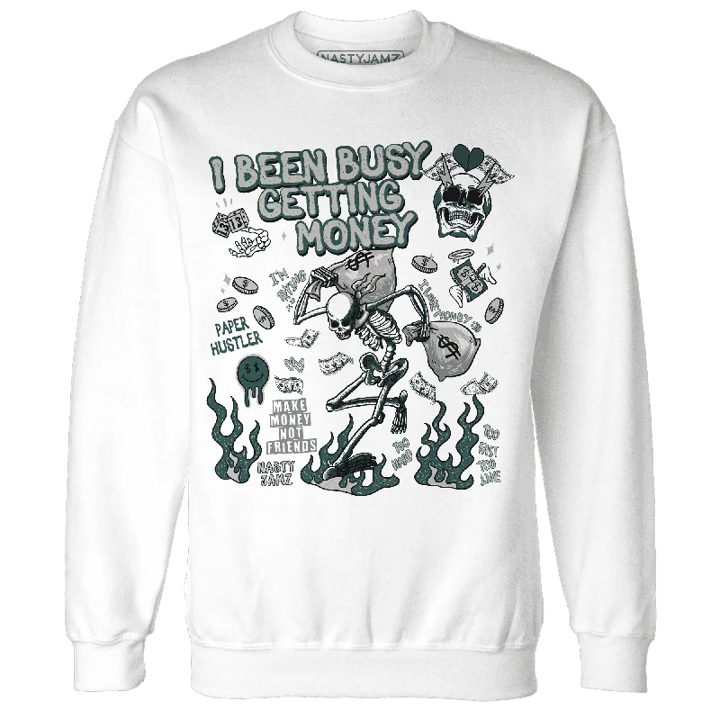 Oxidized Green 4s NastyJamz Sweatshirt Match Busy Getting Money Skull