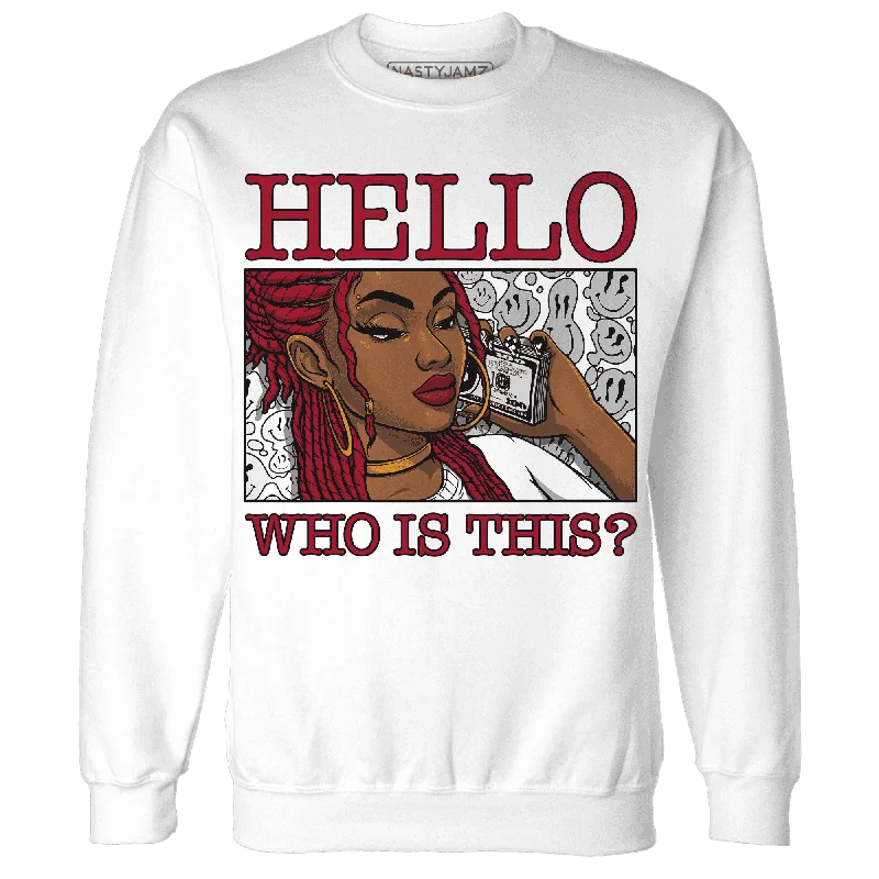 NastyJamz Retro Red Taxi 12s Sweatshirt Match Hello Girl