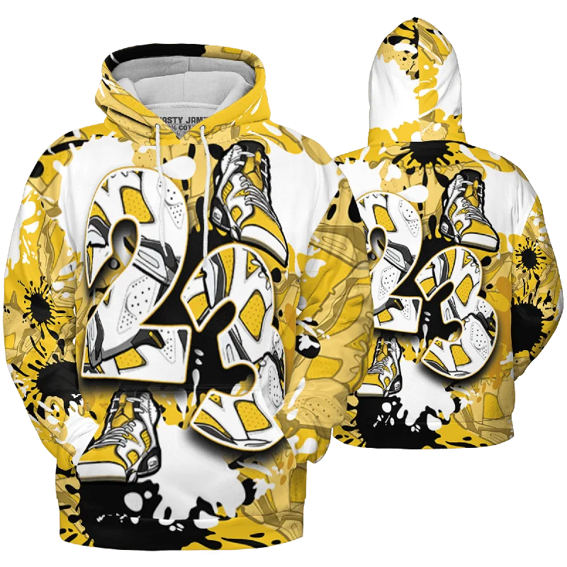 NastyJamz Yellow Ochre 6s Hoodie Match Number 23 Paint Too Many Sneakers