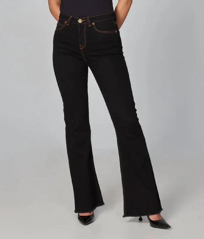 Look and feel your best in our women’s wear   Alice High Rise Flare Jean In Forever Black