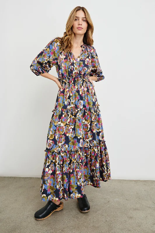 Timeless clothing pieces every woman should own   CATERINE DRESS - NAVY WILDFLOWER
