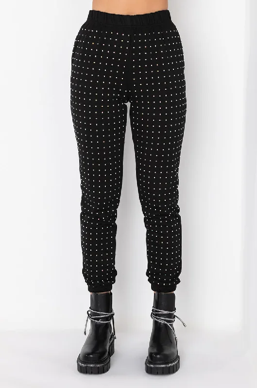 HOT TOTTIE RHINESTONE JOGGER