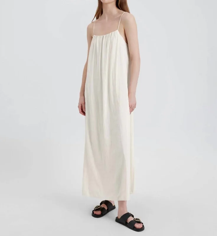 Stylish women’s clothing designed for comfort   The Sarai Dress In Ecru