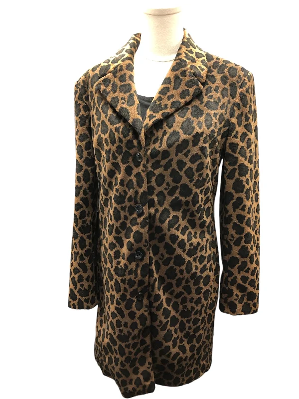 Versatile outfits to transition from day to night   Express Women's Plush Coat Brown 9/10