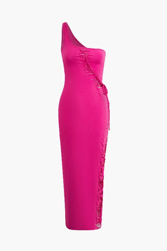 The ultimate destination for women’s clothing   Cut Out One Shoulder Midi Dress