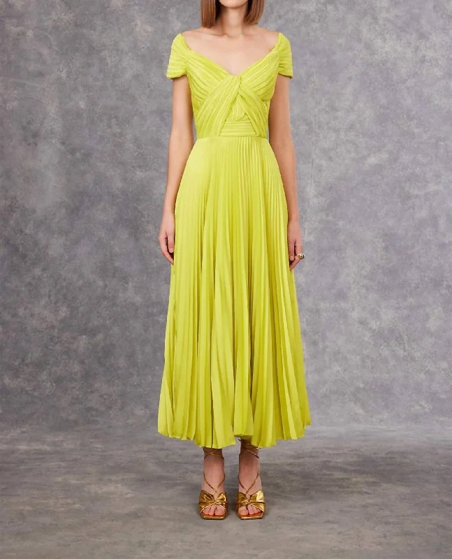 Affordable stylish women’s fashion collection   Pleated Midi Dress In Love