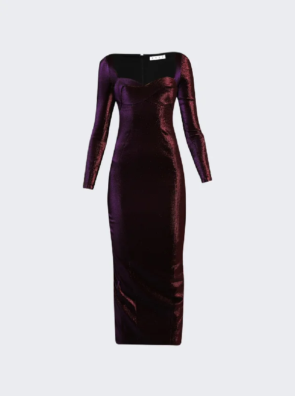 Feminine and fashionable clothing for every wardrobe   Rope Cup Long Sleeve Midi Dress